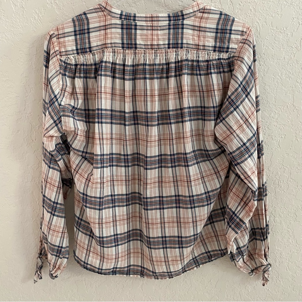 Faherty Everleigh Plaid Button Down In Cream Elli… - image 6